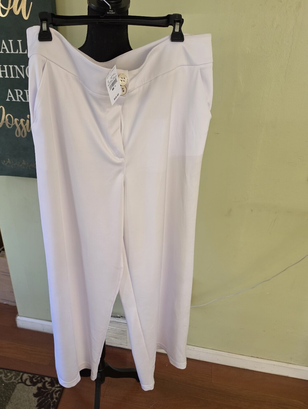 Ashley Stewart White Pleated Cape Blazer - Picture 6 of 9